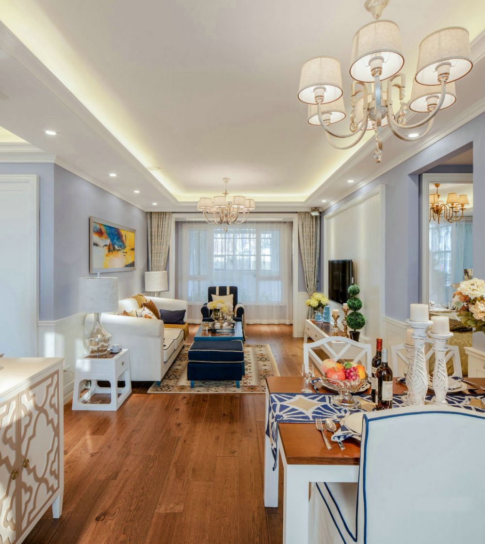 北京裝修案例上河灣小區108平米、地中海風格